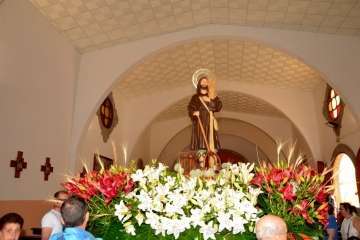 Misa, procesión y desfile de ganado en La Pardilla (Foto Francisco Javier Santana)